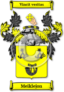 Meiklejon Family Crest Download (jpg) Legacy Series - 150 DPI