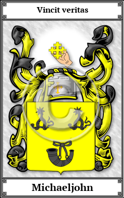 Michaeljohn Family Crest Download (JPG)  Book Plated - 150 DPI