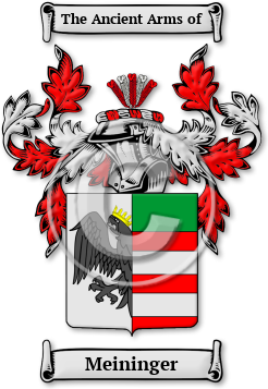 Meininger Family Crest Download (jpg) Legacy Series - 150 DPI