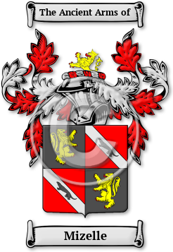 Mizelle Family Crest Download (jpg) Legacy Series - 150 DPI