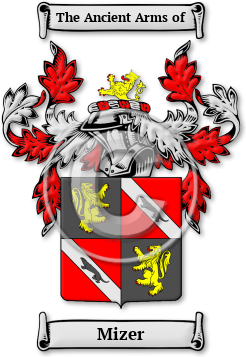 Mizer Family Crest Download (jpg) Legacy Series - 150 DPI