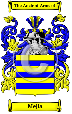 Mejía Family Crest/Coat of Arms