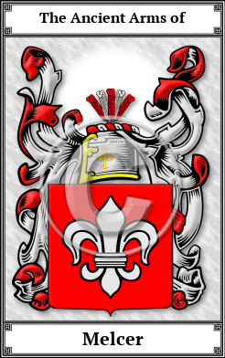 Melcer Family Crest Download (JPG)  Book Plated - 150 DPI