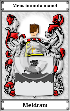 Meldram Family Crest Download (JPG)  Book Plated - 150 DPI