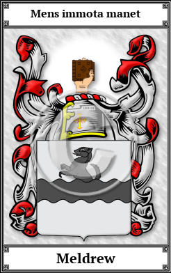 Meldrew Family Crest Download (JPG)  Book Plated - 150 DPI