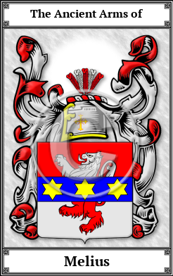 Melius Family Crest Download (JPG) Book Plated - 600 DPI