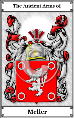 Meller Family Crest Download (JPG)  Book Plated - 150 DPI