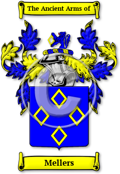 Mellers Family Crest Download (jpg) Legacy Series - 150 DPI