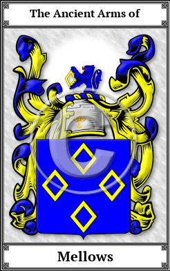 Mellows Family Crest Download (JPG)  Book Plated - 150 DPI