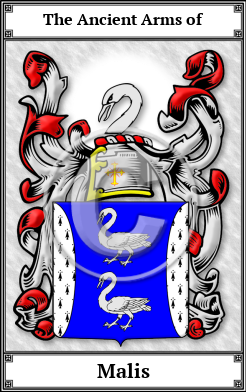 Malis Family Crest Download (JPG) Book Plated - 600 DPI