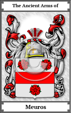 Meuros Family Crest Download (JPG)  Book Plated - 150 DPI