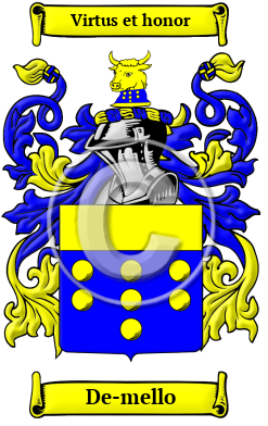 De-mello Family Crest Download (JPG) Heritage Series - 300 DPI