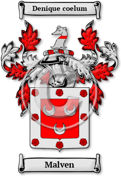 Malven Family Crest Download (jpg) Legacy Series - 150 DPI
