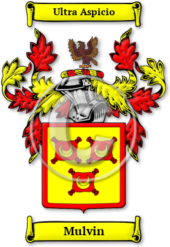 Mulvin Family Crest Download (jpg) Legacy Series - 150 DPI