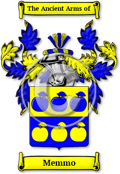 Memmo Family Crest Download (jpg) Legacy Series - 150 DPI