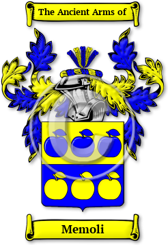 Memoli Family Crest Download (JPG) Legacy Series - 600 DPI