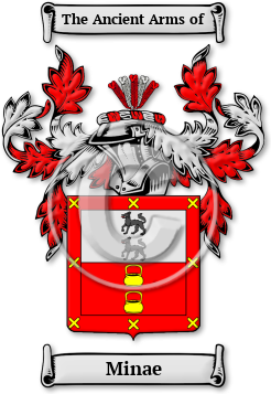 Minae Family Crest Download (jpg) Legacy Series - 150 DPI