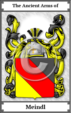 Meindl Family Crest Download (JPG) Book Plated - 600 DPI