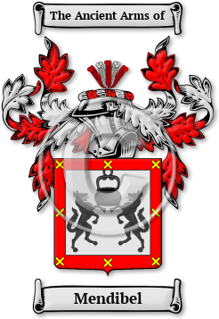Mendibel Family Crest Download (jpg) Legacy Series - 150 DPI