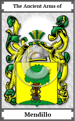 Mendillo Family Crest Download (JPG)  Book Plated - 150 DPI