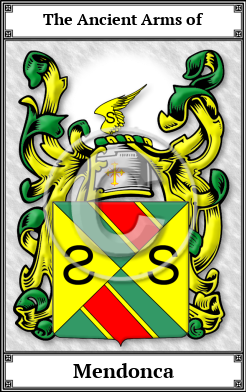 Mendonca Family Crest Download (JPG)  Book Plated - 150 DPI