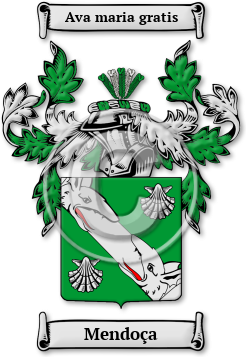 Mendoça Family Crest Download (jpg) Legacy Series - 150 DPI