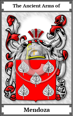 Mendoza Family Crest Download (JPG)  Book Plated - 150 DPI