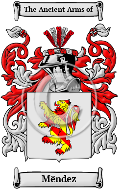Mëndez Family Crest Download (JPG) Heritage Series - 300 DPI