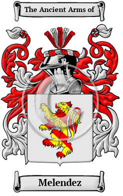 Melendez Family Crest Download (JPG) Heritage Series - 300 DPI