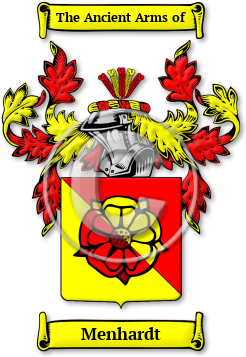 Menhardt Family Crest Download (jpg) Legacy Series - 150 DPI