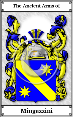 Mingazzini Family Crest Download (JPG)  Book Plated - 150 DPI