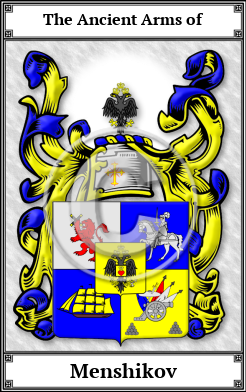 Menshikov Family Crest Download (JPG)  Book Plated - 150 DPI
