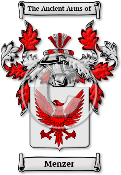 Menzer Family Crest Download (jpg) Legacy Series - 150 DPI