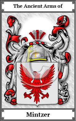 Mintzer Family Crest Download (JPG) Book Plated - 600 DPI