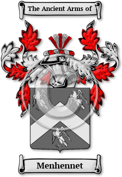 Menhennet Family Crest Download (jpg) Legacy Series - 150 DPI