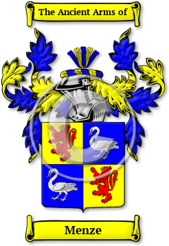 Menze Family Crest Download (JPG) Legacy Series - 600 DPI