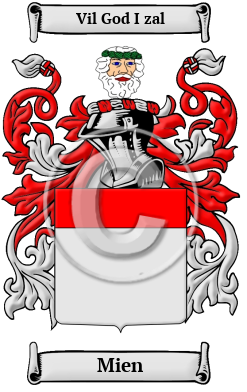 Mien Family Crest/Coat of Arms