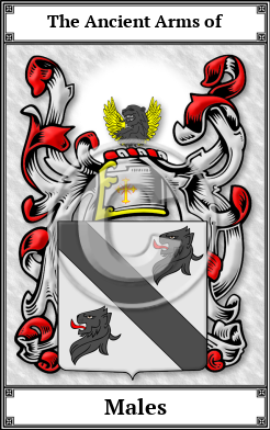 Males Family Crest Download (JPG)  Book Plated - 150 DPI