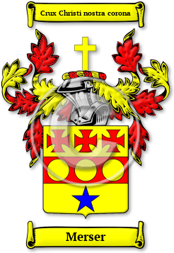Merser Family Crest Download (jpg) Legacy Series - 150 DPI