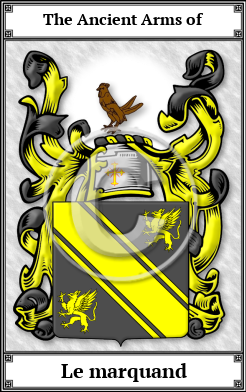 Le marquand Family Crest Download (JPG)  Book Plated - 150 DPI