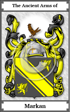 Markan Family Crest Download (JPG) Book Plated - 600 DPI