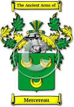 Mercereau Family Crest Download (jpg) Legacy Series - 150 DPI