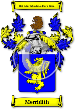 Merridith Family Crest Download (JPG) Legacy Series - 600 DPI