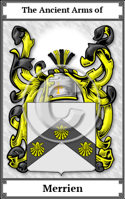 Merrien Family Crest Download (JPG)  Book Plated - 150 DPI