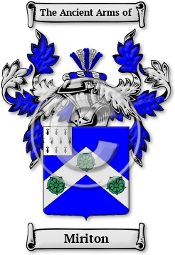 Miriton Family Crest Download (jpg) Legacy Series - 150 DPI