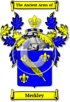 Merkley Family Crest Download (jpg) Legacy Series - 150 DPI