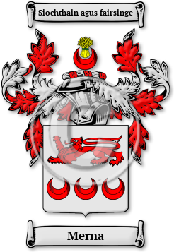 Merna Family Crest Download (JPG) Legacy Series - 600 DPI