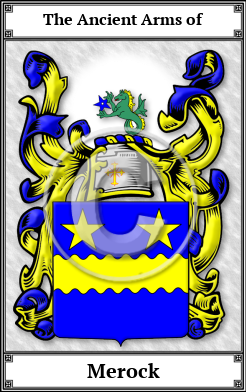Merock Family Crest Download (JPG)  Book Plated - 150 DPI