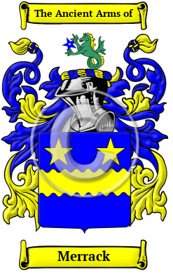 Merrack Family Crest/Coat of Arms