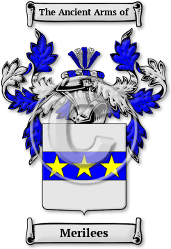 Merilees Family Crest Download (jpg) Legacy Series - 150 DPI